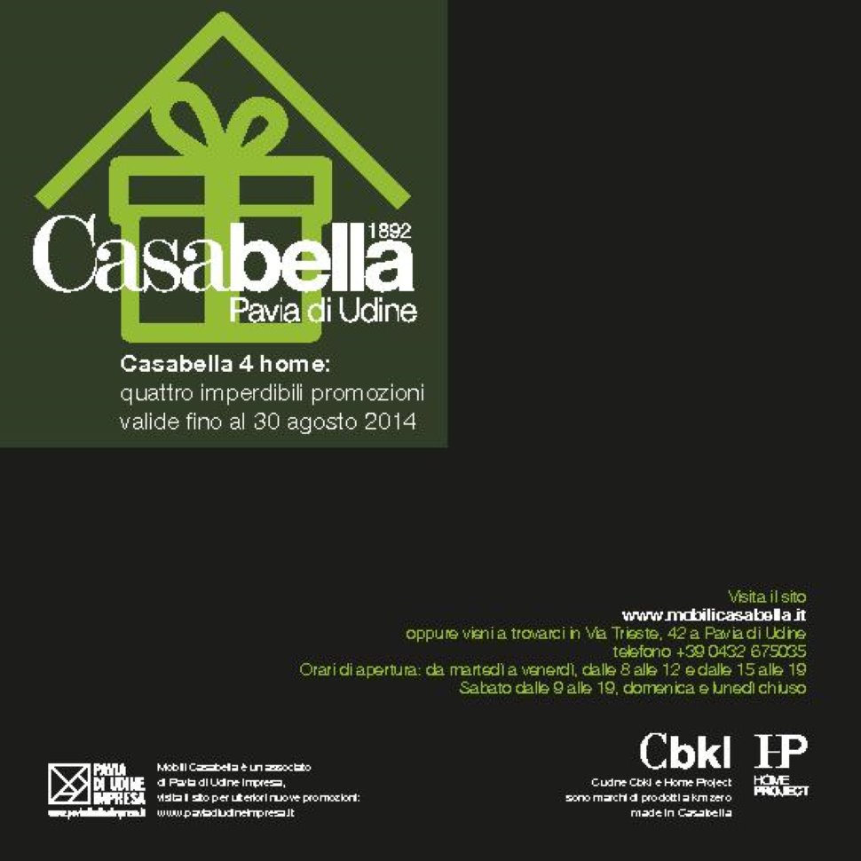 Promozione 2014 Casabella 4 Home