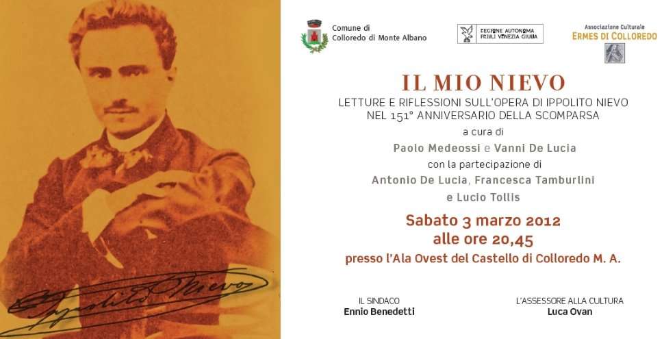 Eventi dedicati a Ippolito Nievo nel Castello di Colloredo di Monte Albano (UD - FVG)