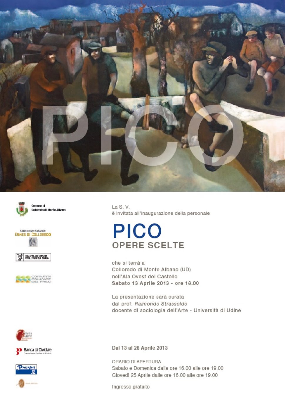 Colloredo di Monte Albano: in Castello 50 opere di Giovanni Pico in mostra