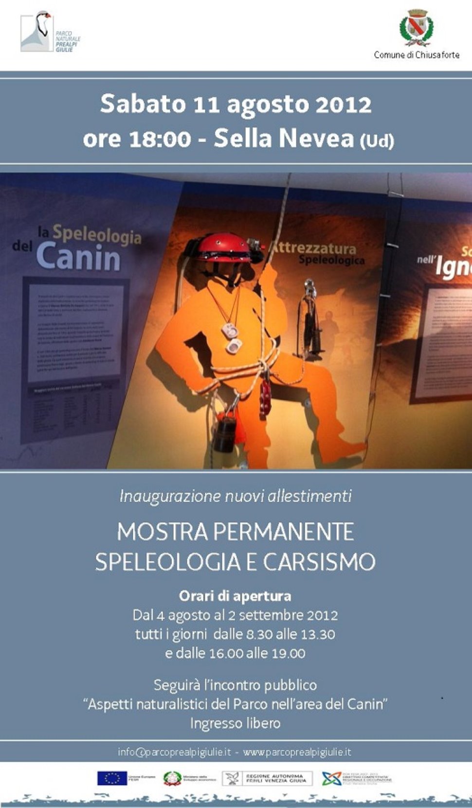 Inaugurazione nuovi spazi mostra permanente “Speleologia e carsismo” di Sella Nevea