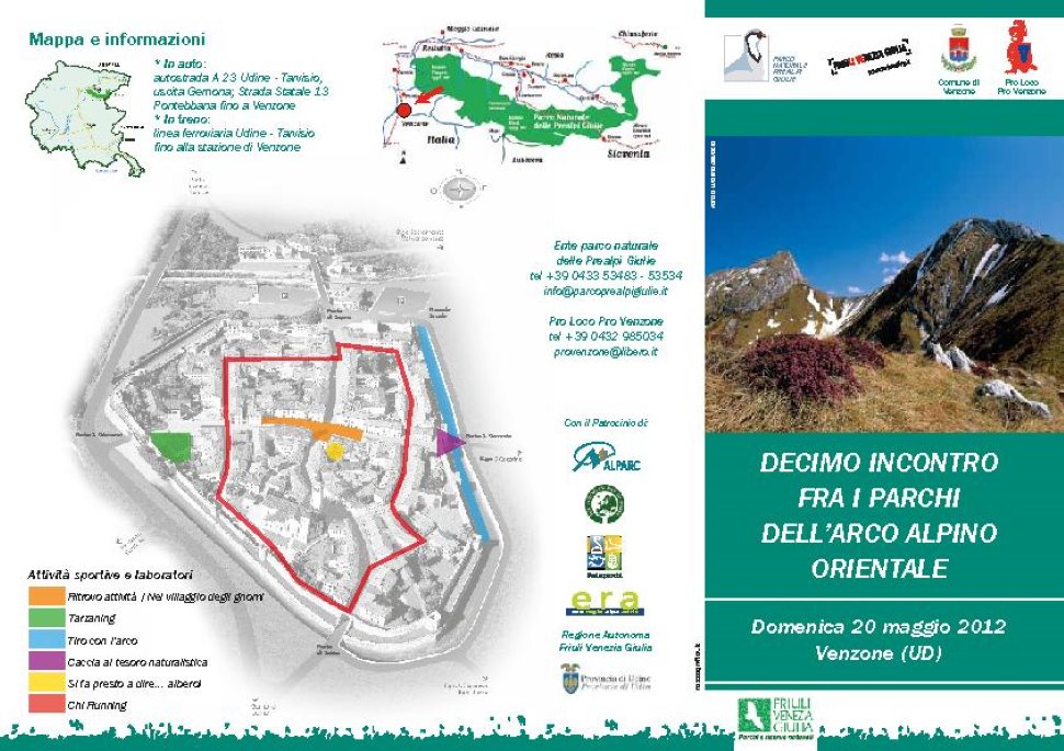 ParkFest a Venzone con dieci Parchi Arco Alpino Orientale