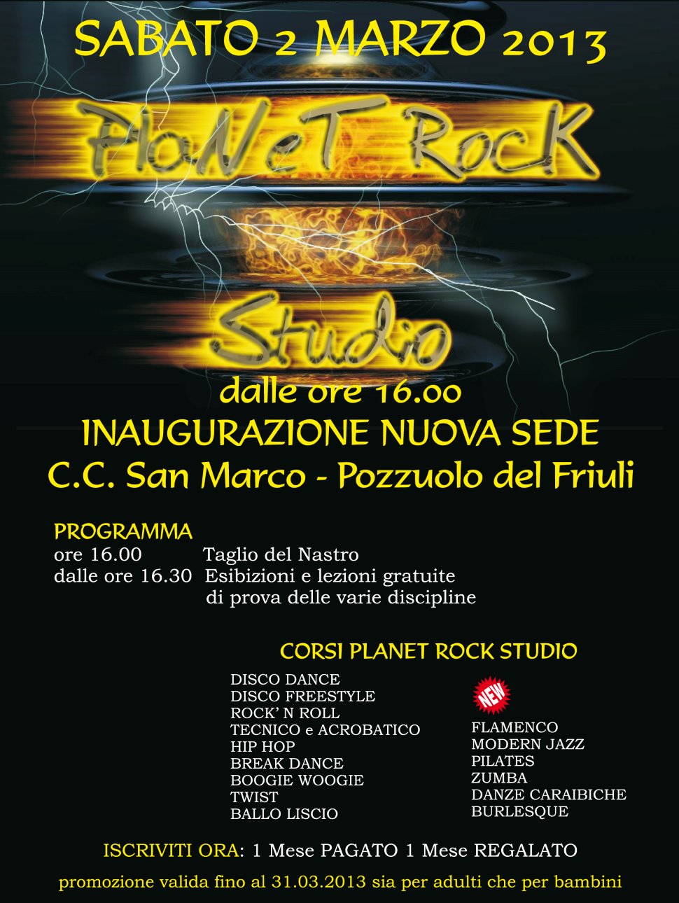INAUGURAZIONE NUOVA SEDE Planet Rock Studio