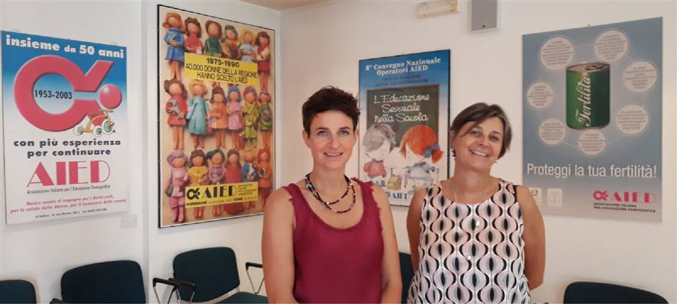 AIED Udine: dalla parte delle donne sui temi della sessualità, contraccezione e prevenzione. Vieni a conoscerci in via Bassi 64.
