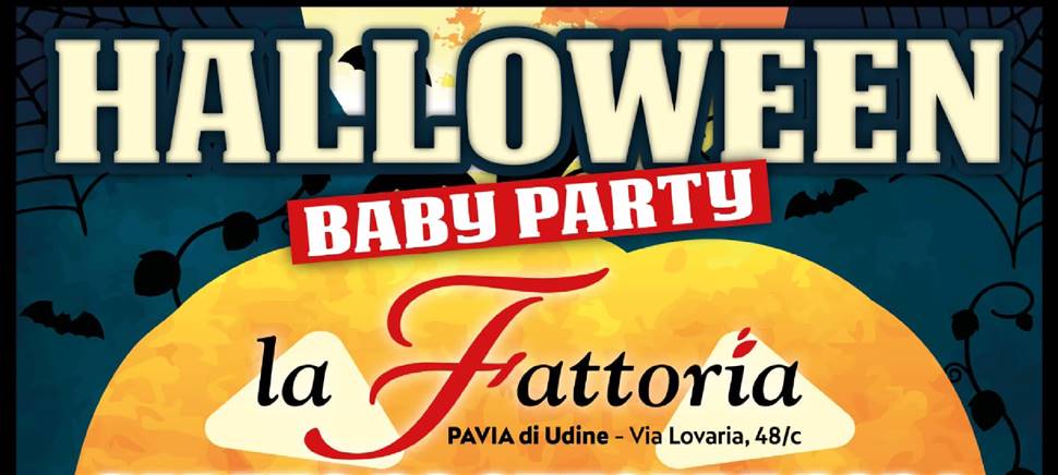 Vieni sabato 26 ottobre al Baby Halloween Party! Per i tuoi bimbi: giochi gonfiabili, musica, animazione, visita degli animali e divertimento.