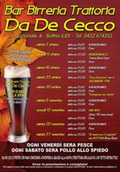 Bar Trattoria Birreria De Cecco - Buttrio