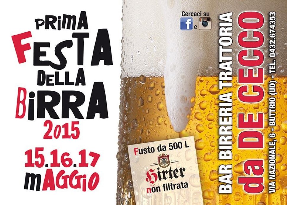 1° festa della birra 2015!