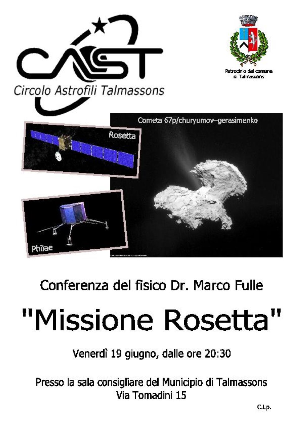 La missione Rosetta. Una conferenza con l'astronomo Marco Fulle