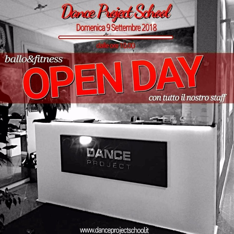 DANCE PROJECT SCHOOL - OPEN DAY DOMENICA 9 SETT 2018 - PROVE CORSI DAL 17 SETT 2018