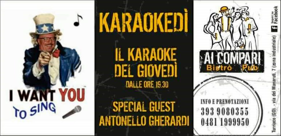 Karaokedì- Il Karaoke del Giovedì- Libera il cantante che c'è in te!!