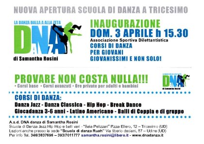 A.S.D. DNA DANZA di Tricesimo e Udine direzione Artistica Samantha Rosini - Udine