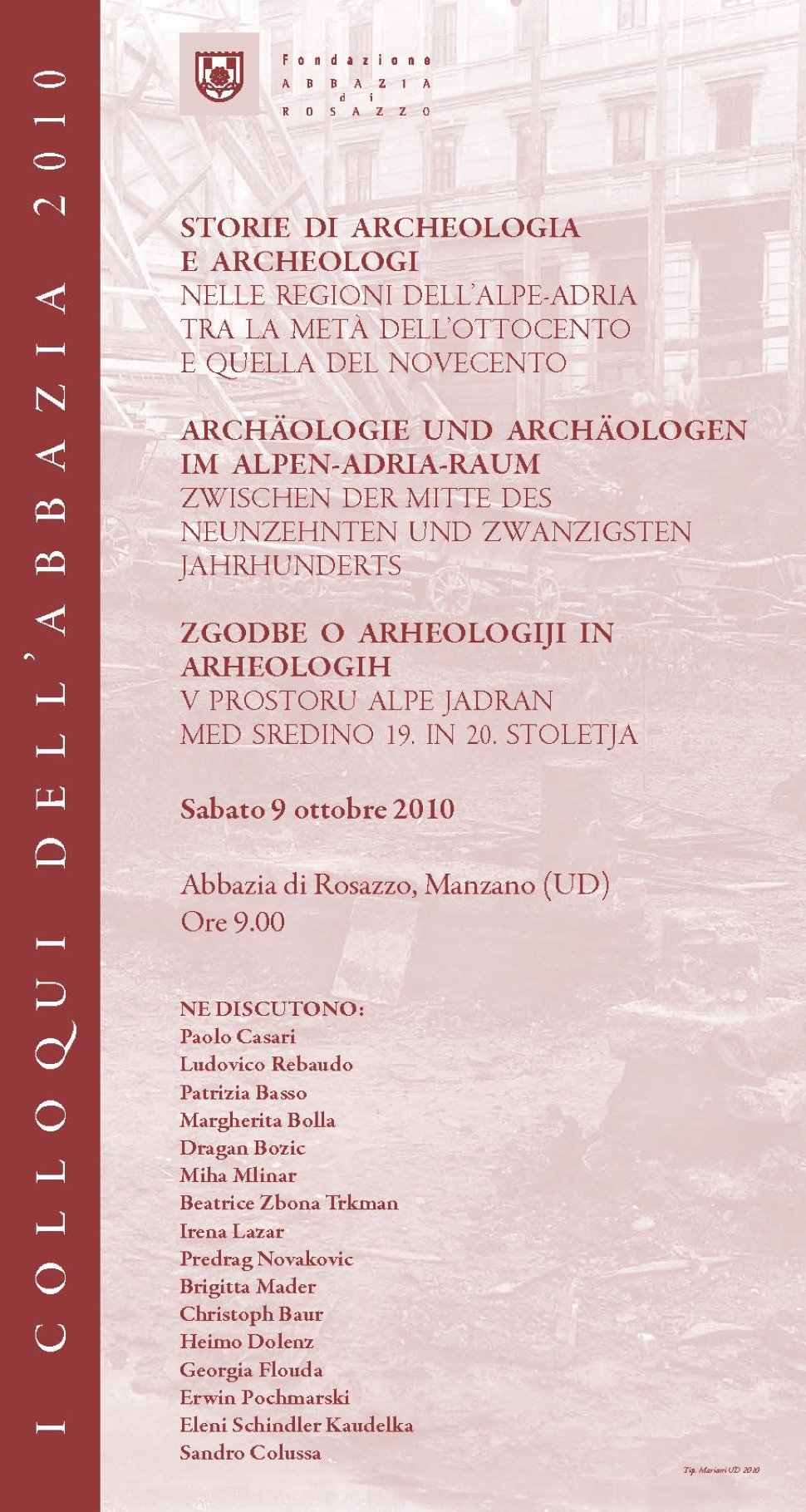 Incontro - I Colloqui dell'Abbazia: Storie di archeologia e archeologi