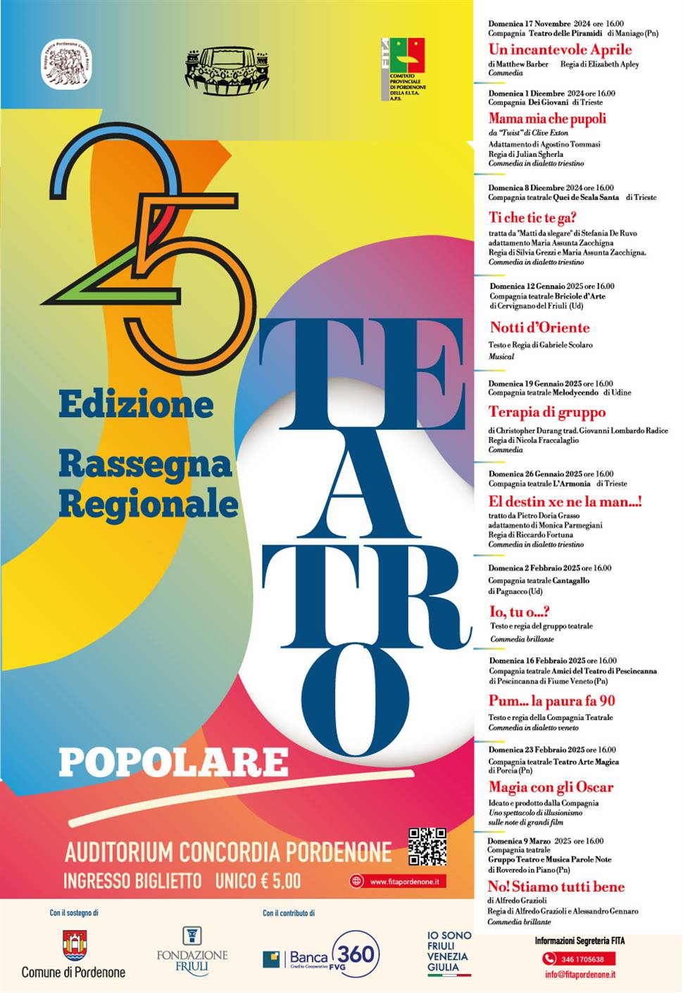 25° Rassegna Regionale di Teatro Popolare