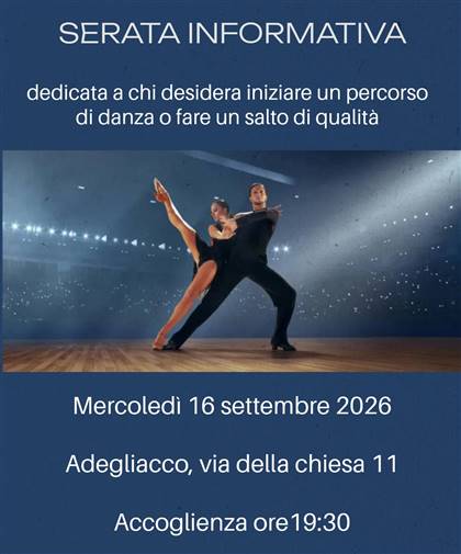 Se ti stai chiedendo quale corso scegliere, quale livello è più adatto a te o come sono organizzate le lezioni, la Serata Informativa è l'occasione ideale per ricevere tutte le risposte prima dell'inizio dei corsi.