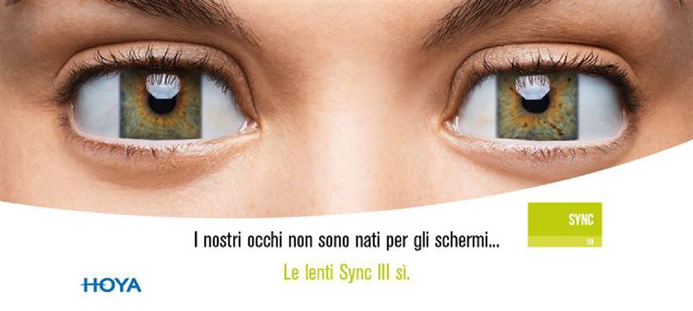 Proteggi la vista dei tuoi figli con le lenti Hoya Sync III pensate per fornire beneficio e prevenire o alleviare l’affaticamento visivo digitale