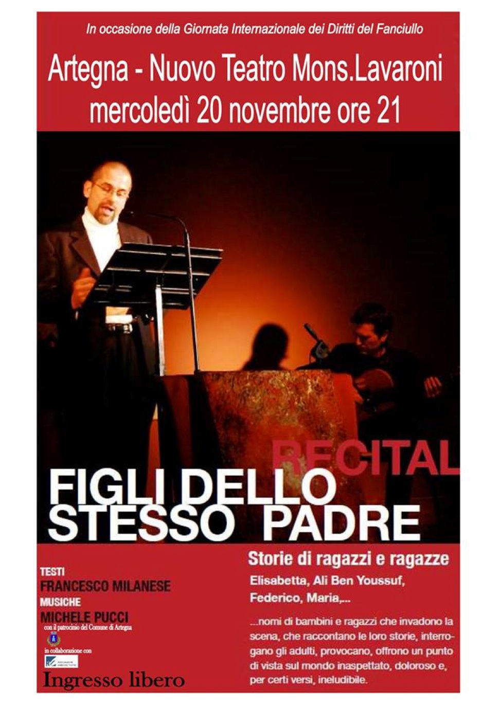 recital FIGLI DELLO STESSO PADRE
