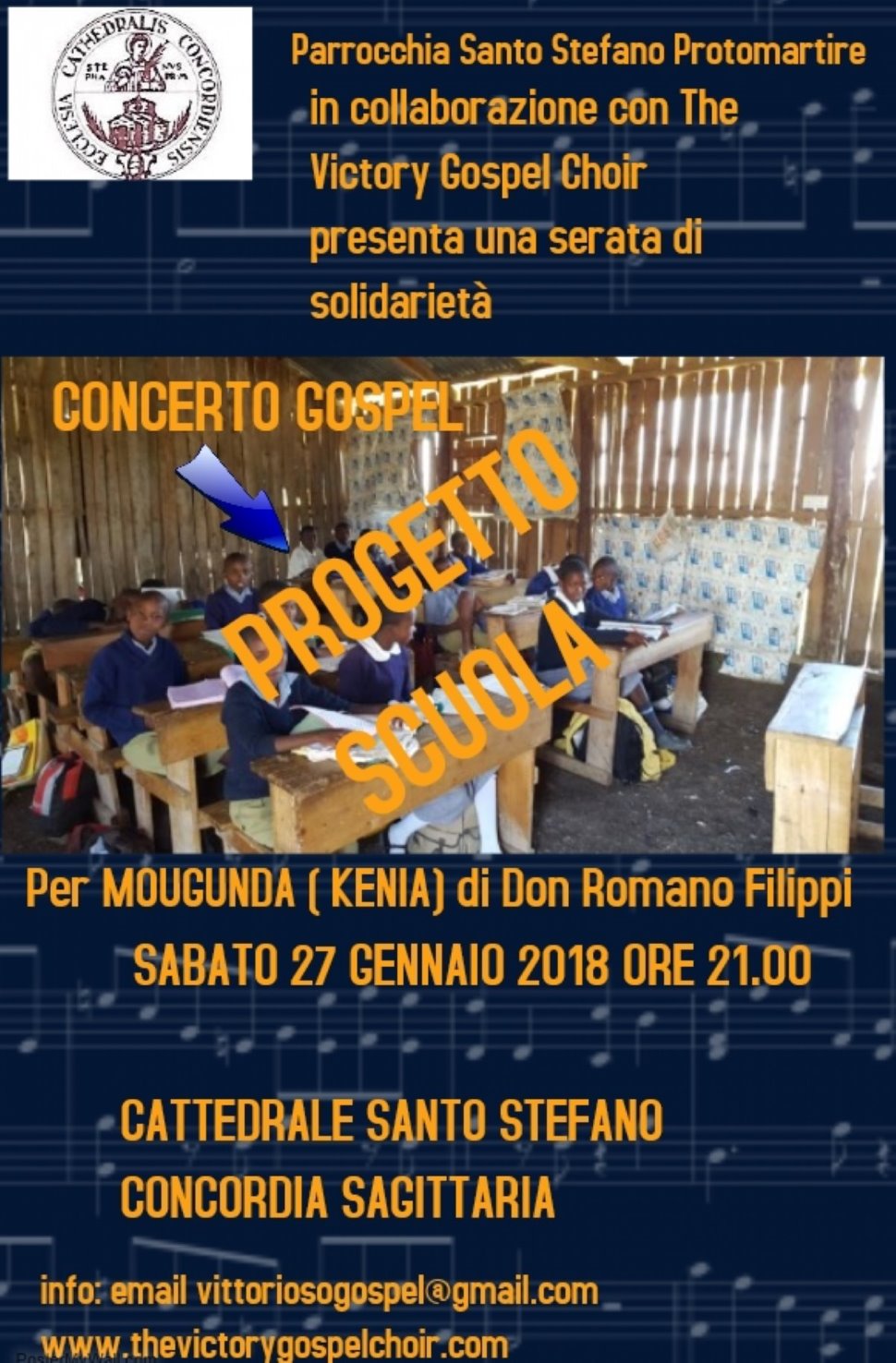THE VICTORY GOSPEL CHOIR

Concerto Gospel " Progetto Scuola" per Mougunda ( KENIA)