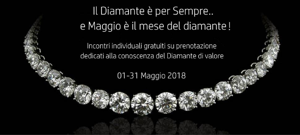 La nostra Gioielleria è un centro di riferimento per i Diamanti in FVG. Approfitta perché Maggio è il mese del Diamante.