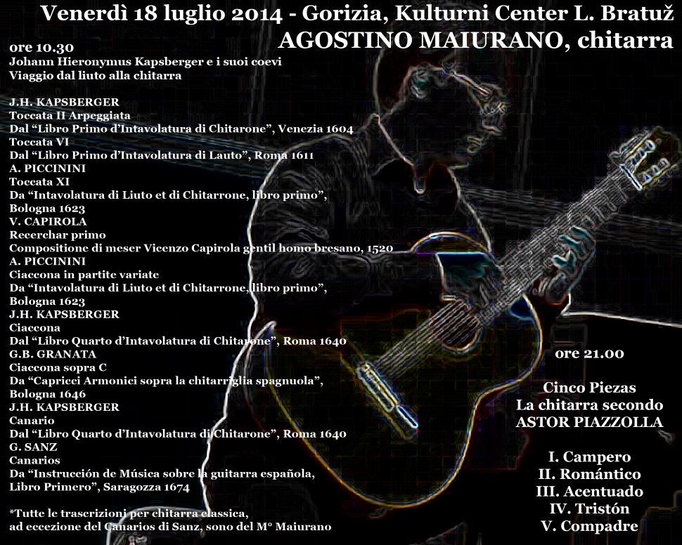 Concerti del chitarrista Agostino, Maiurano