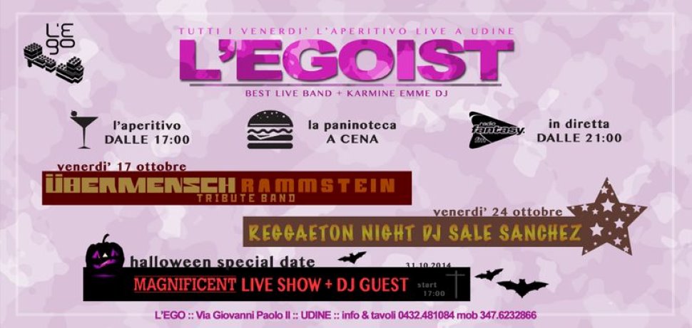 REGGAETON NIGHT, L'EGOIST!!!