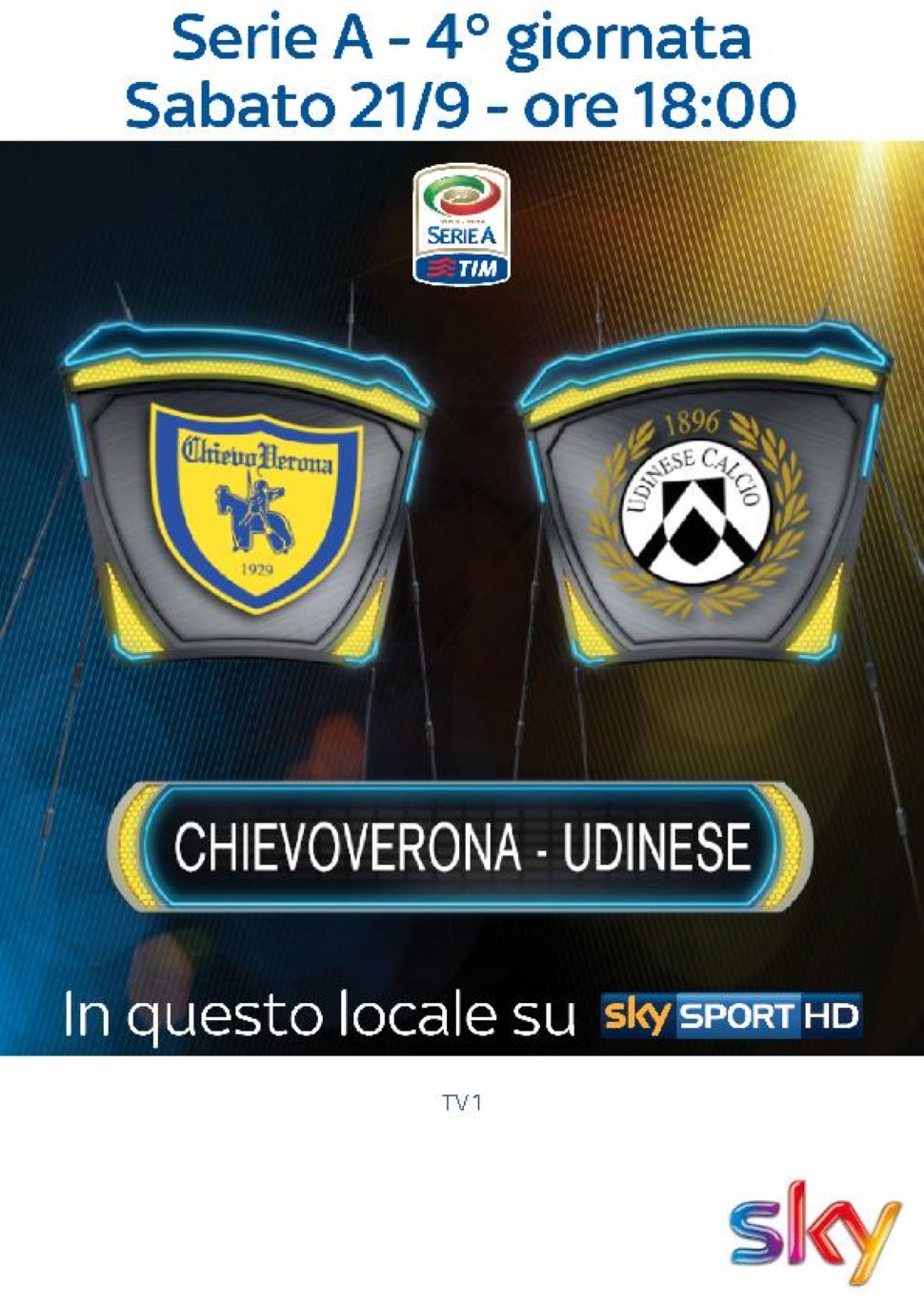 SKY    Chievo  Vs  Udinese
